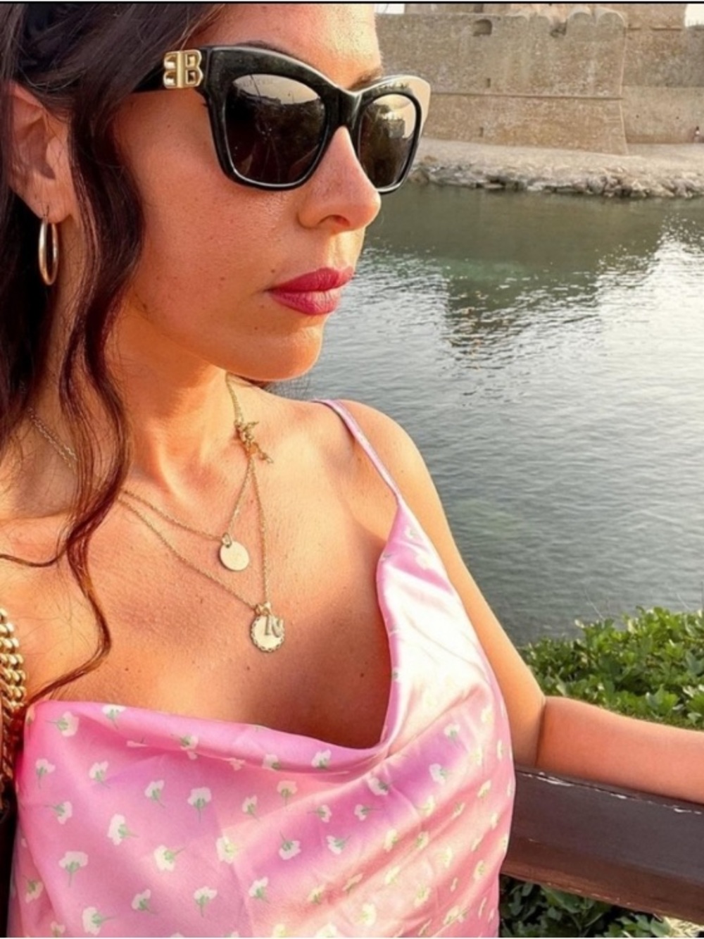 Zara Pink Satin Mini Slip Dress - Picture 6 of 9